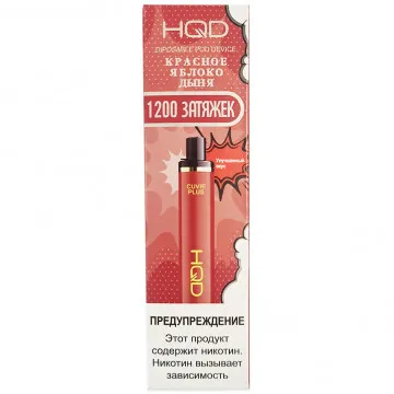 HQD Cuvie Plus 1200 — Красное яблоко, Дыня