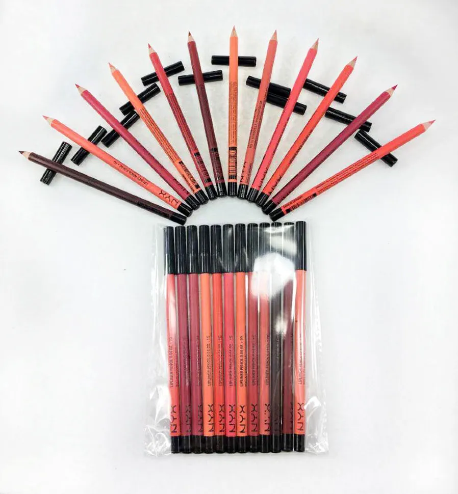 Карандаши для губ NYX(12шт)цветные