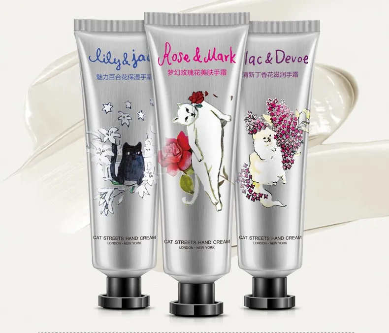 Набор кремов для рук Bioaqua Cat Streets Lily & Jack ( 3шт. * 30гр.),  арт. 8037