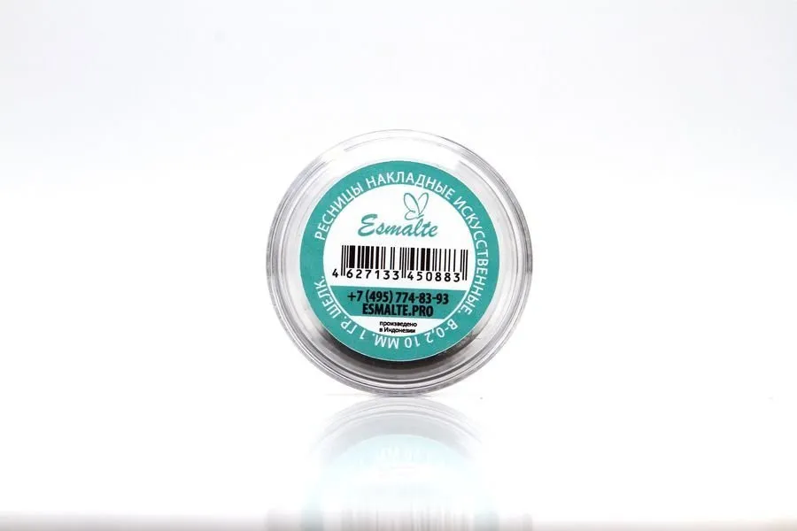 Ресницы Esmalte в банке B-0.2 - 10мм 1гр. Шелк
