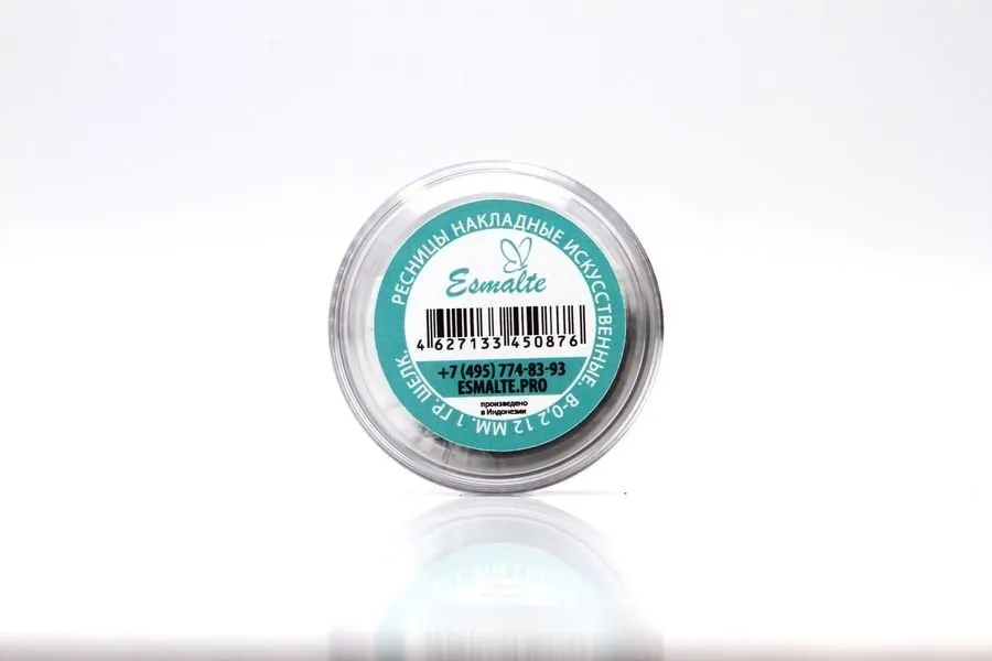 Ресницы Esmalte в банке B-0.2 - 12мм 1гр. Шелк