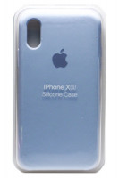 Силиконовый чехол для iPhone XR светло-синий 1