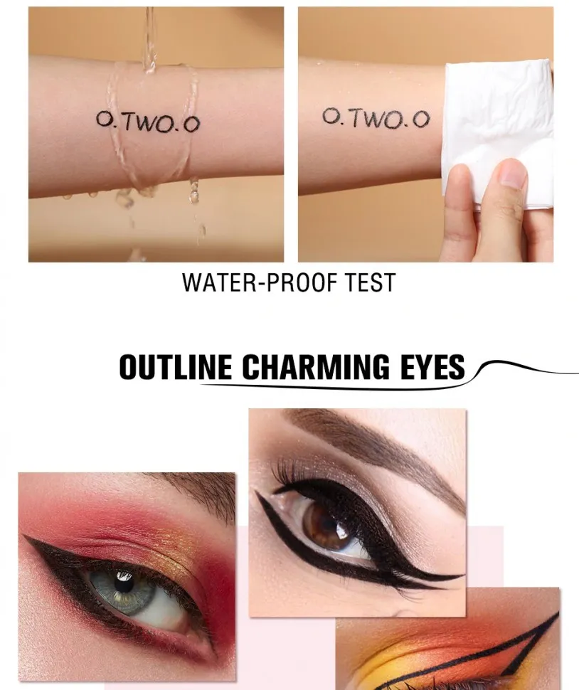 Подводка для глаз O.TWO.O Ink Color waterproof eyeliner pen (арт 1008) №1.0 Black 0.8 g.