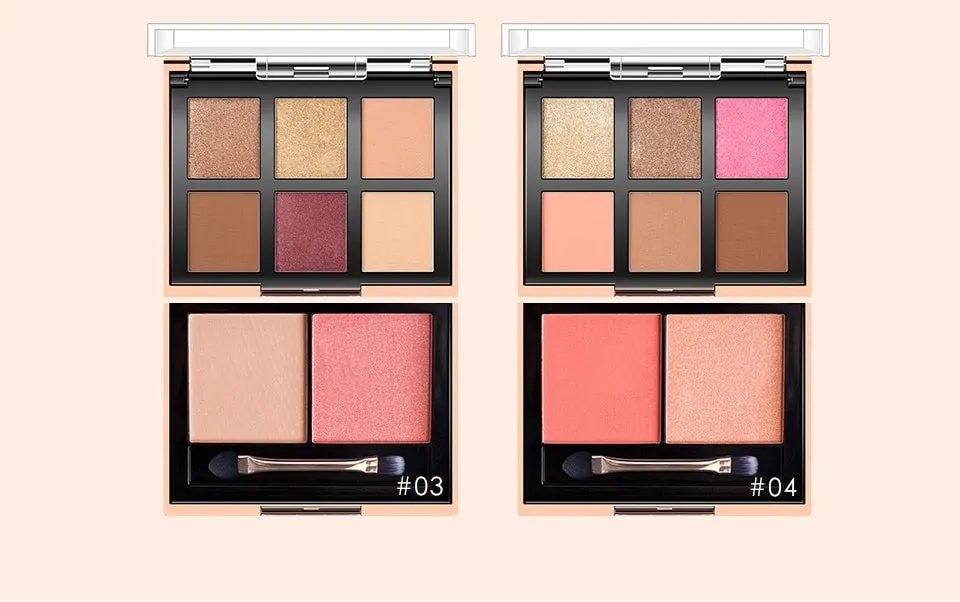 O.TWO.O тени 6цв + румяна 2цв (арт. 9982)