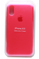 Силиконовый чехол для iPhone XR - (Ярко-розовый)
