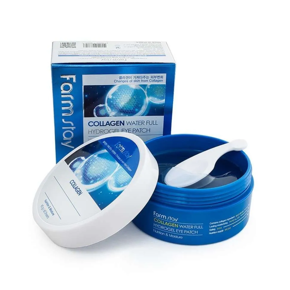 Гидрогелевые патчи для области вокруг глаз с коллагеном FarmStay Collagen Water Full Hydrogel Eye Patch