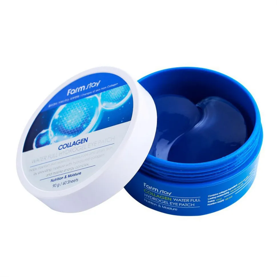 Гидрогелевые патчи для области вокруг глаз с коллагеном FarmStay Collagen Water Full Hydrogel Eye Patch