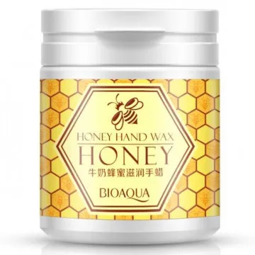 Парафиновая маска-пленка для рук BIOAQUA Honey Hand Wax Mask  (170г.)  2751