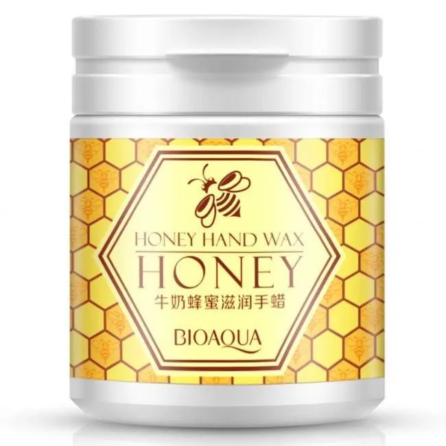Парафиновая маска-пленка для рук BIOAQUA Honey Hand Wax Mask  (170г.)  2751