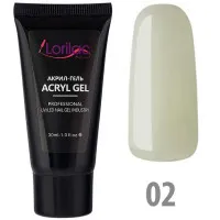 Акрил гель Lorilac 30 ml. арт. 2 (белый)