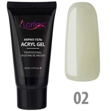 Акрил гель Lorilac 30 ml. арт. 2 (белый)