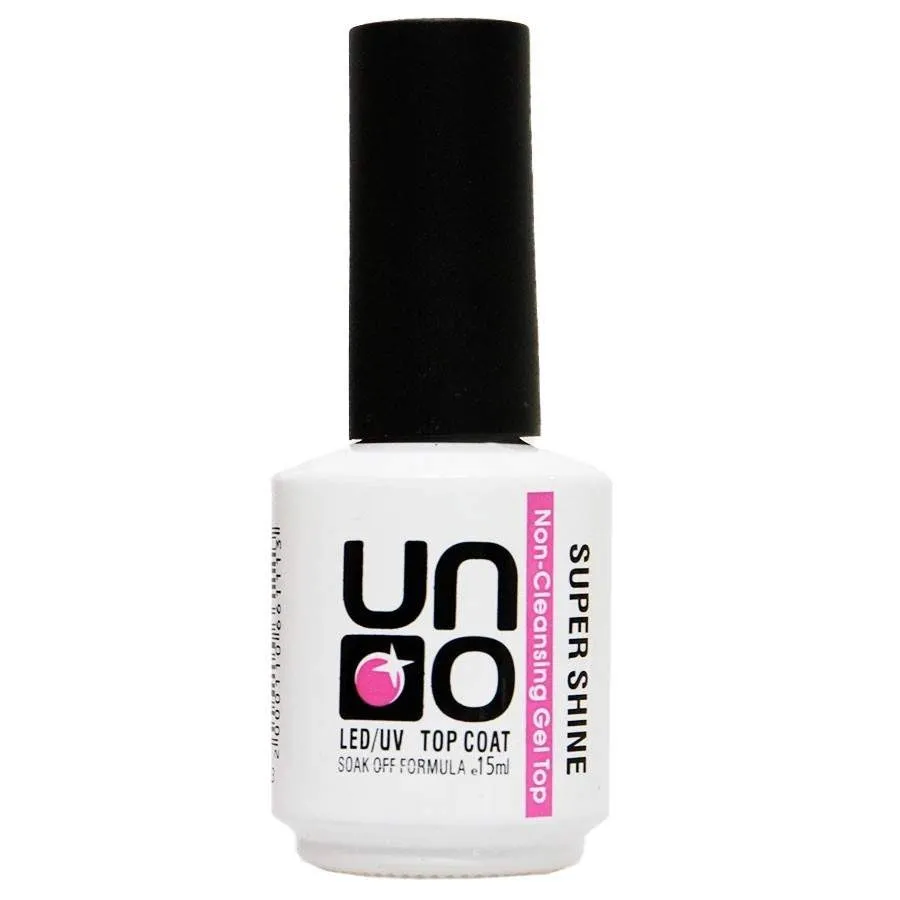 Верхнее покрытие для гель-лака Uno Super Shine без mlипкого слоя 15 ml