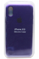 Силиконовый чехол для iPhone XR фиолетовый 1