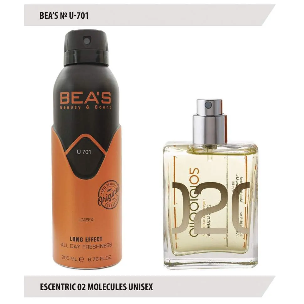 Дезодорант Beas Эксцентрик 02 Молекула Unisex 200 ml арт. U 701