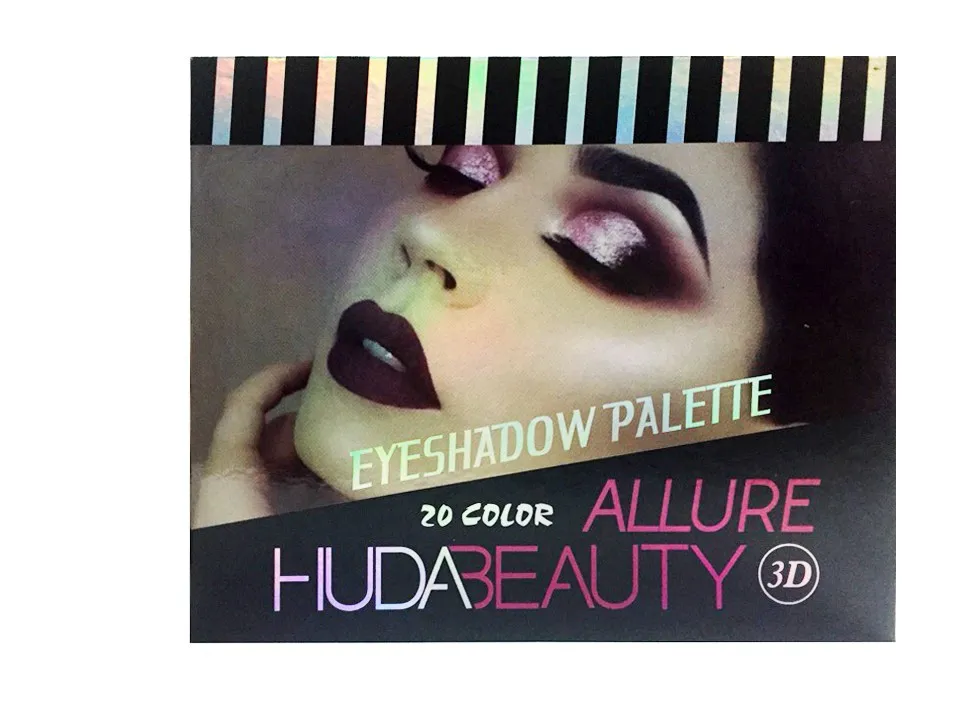 Тени HudaBeauty ALLURE eyeshadow palette 3D 20 color