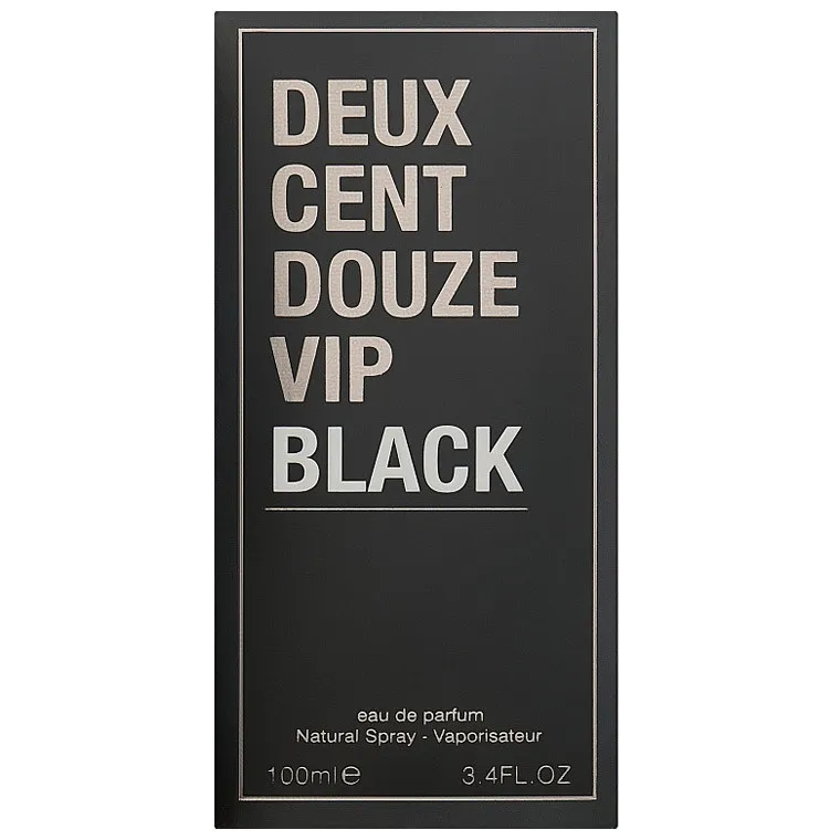 Fragrance World Deux Cent Douze Vip Black edp for man 100 ml