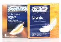 Презервативы Contex Lights особо тонкие 3 шт. в упаковке