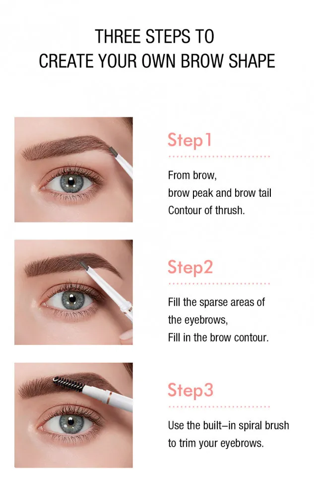 O.TWO.O Карандаш для бровей выдвижной арт. SC014 #02 dark brown 0.12 g.