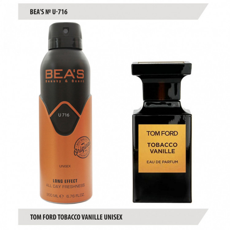 Дезодорант Beas Tom Ford Tobacco Vanille Unisex 200 мл арт. U 716