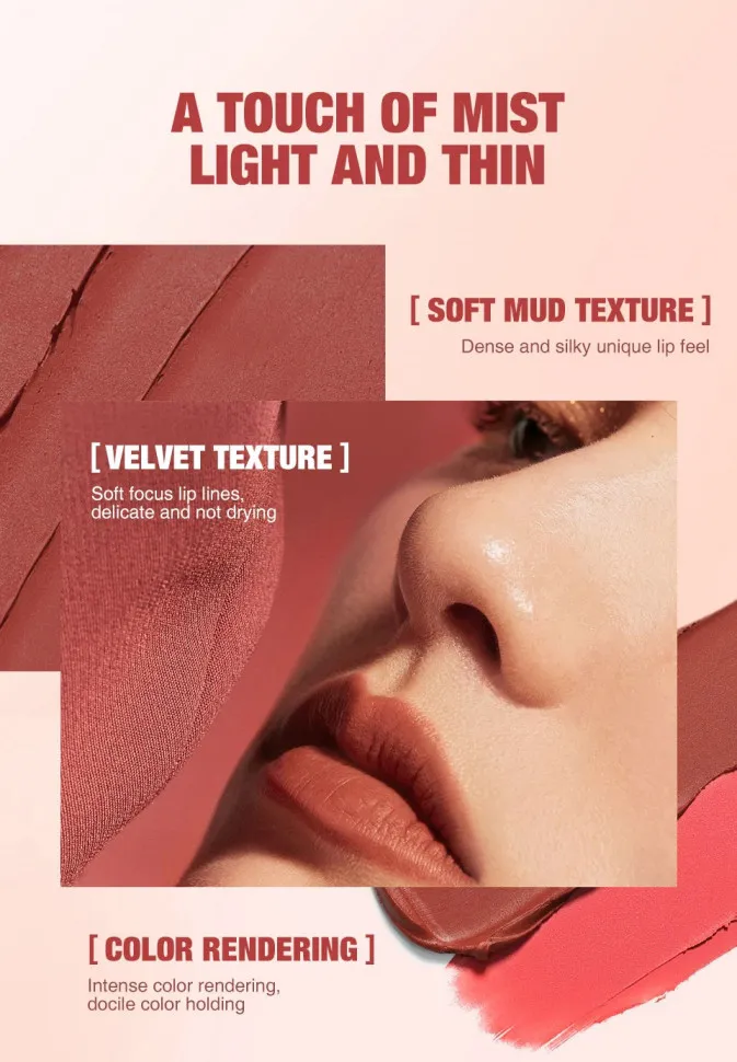 Матовая губная жидкая губная помада O.TWO.O 2 мл - арт 9144 #02 Темно-розовый