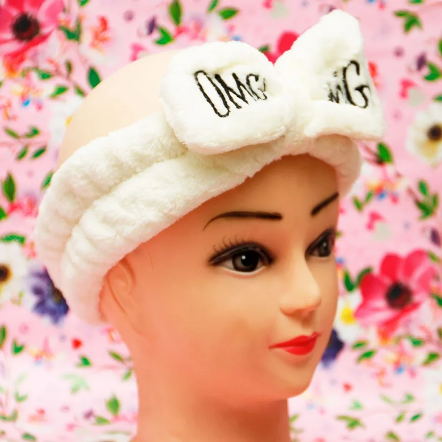 Повязка для волос - белая