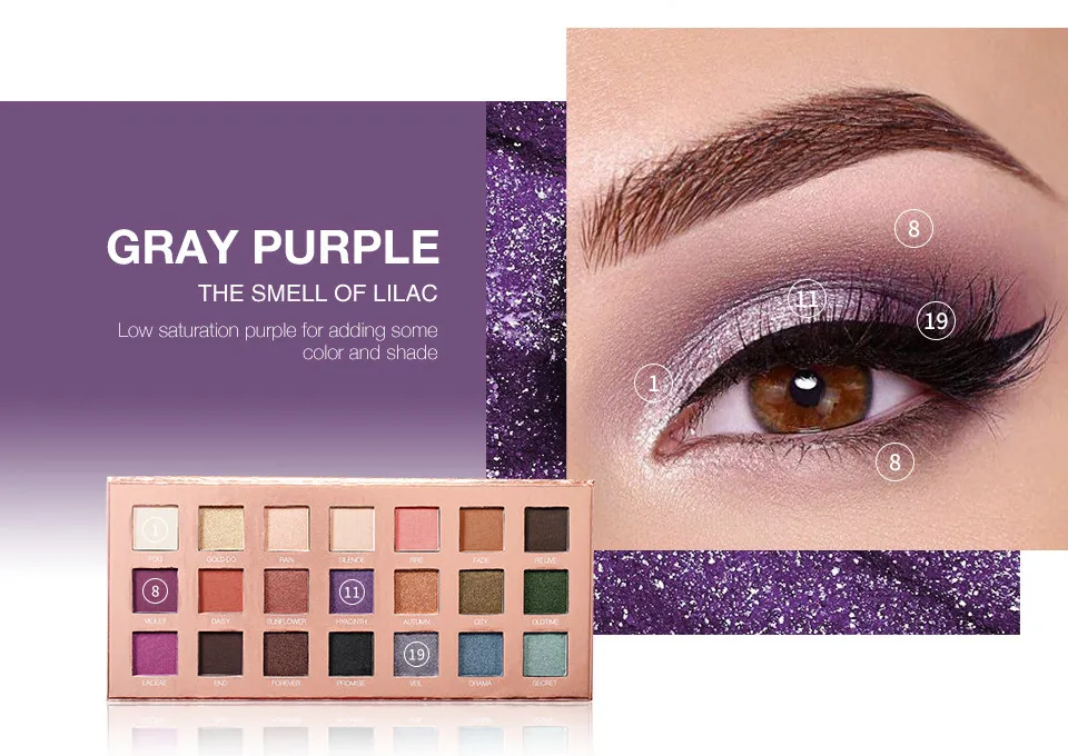 Пигментированные тени 21 цвет O.TWO.O арт. 9994 31.5 g.