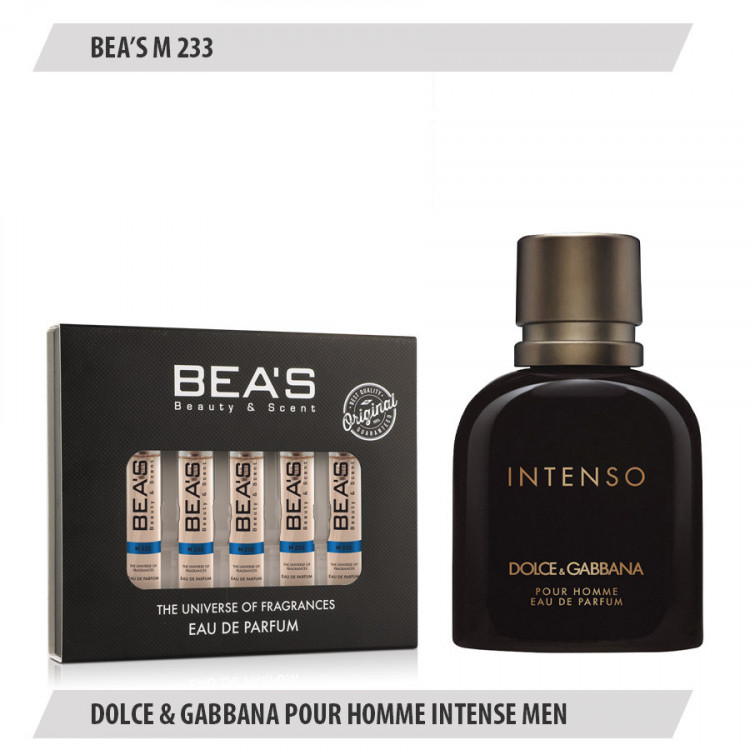 Парфюмерный набор Beas Dolce&Gabbana Pour Homme Intenso men 5*5 ml M 233