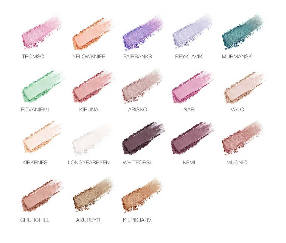 Палетка блестящих матовых теней для век O.TWO.O арт. 1006 18 g.