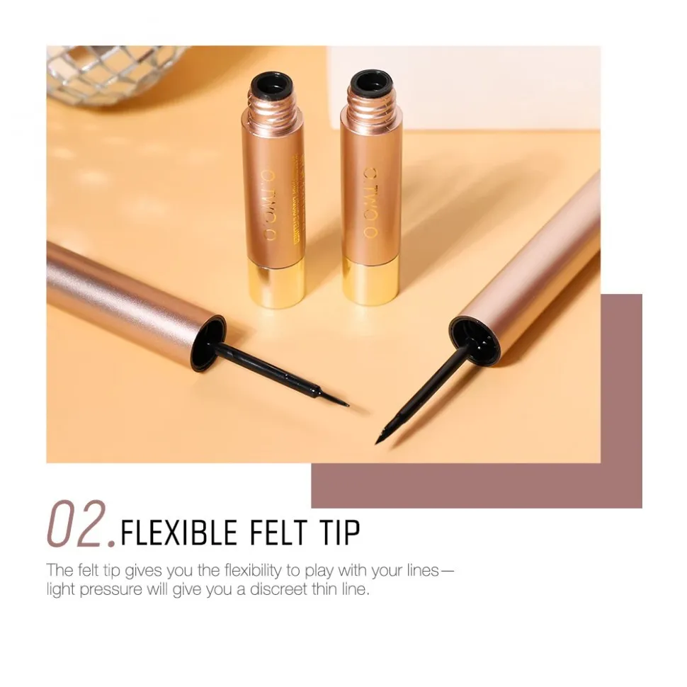 Жидкая подводка для глаз O.TWO.O Rose Gold waterproof 5 ml (арт. N9084A)