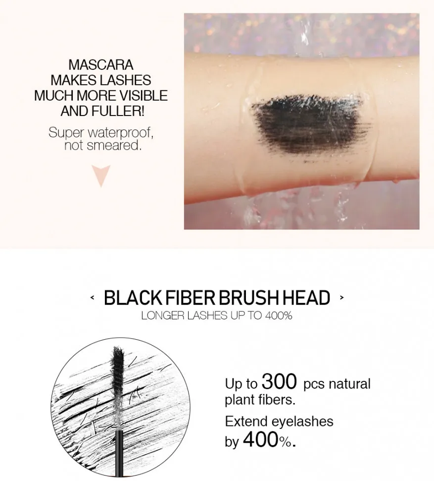 Тушь для ресниц 4D из шелкового волокна O.TWO.O арт. 9135