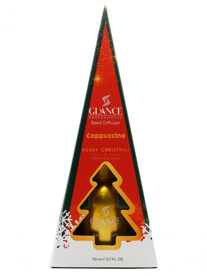 Glance ароматический Диффузор Cappuccino (в подарочной упаковке Merry Christmas & Happy New Year ) 110мл