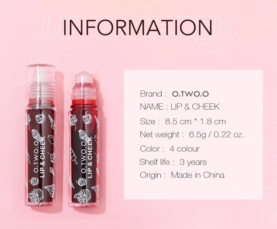 Тинт для губ 2 в 1 O.TWO.O арт. YJ005-02 №3 (Together Is Better) 6.5 g.