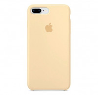Кремовый силиконовый чехол для iPhone 7/8 Plus Silicone Case