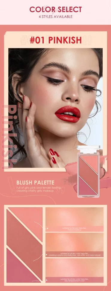 Румяна для лица 3 в 1 O.TWO.O арт. 9141 #01