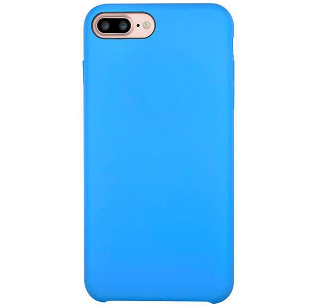 Голубой силиконовый чехол-накладка для Айфон 7/8 Plus Devia Successor