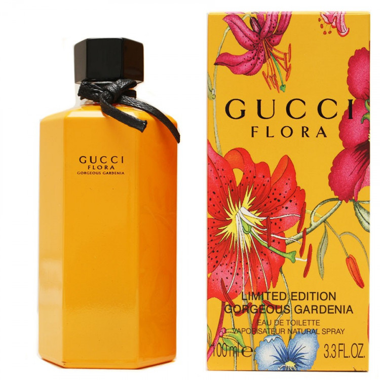 Gucci "Flora by Gucci Gorgeous Gardenia Limited Editioin" EDT 100ml (желтая)