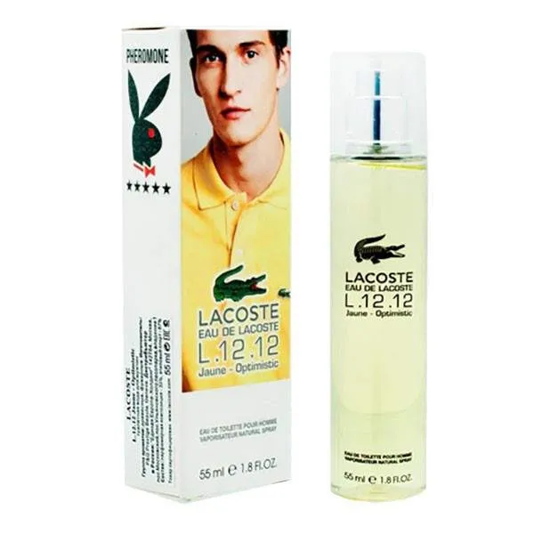 Духи с феромонами 55 ml Lacoste 12.12 Jaune Optimistic edt