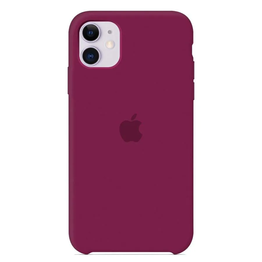 Силиконовый чехол для Айфон 13 Pro Max (Бордовый)