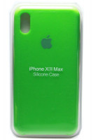 Силиконовый чехол для iPhone XS Max ярко-зелёный