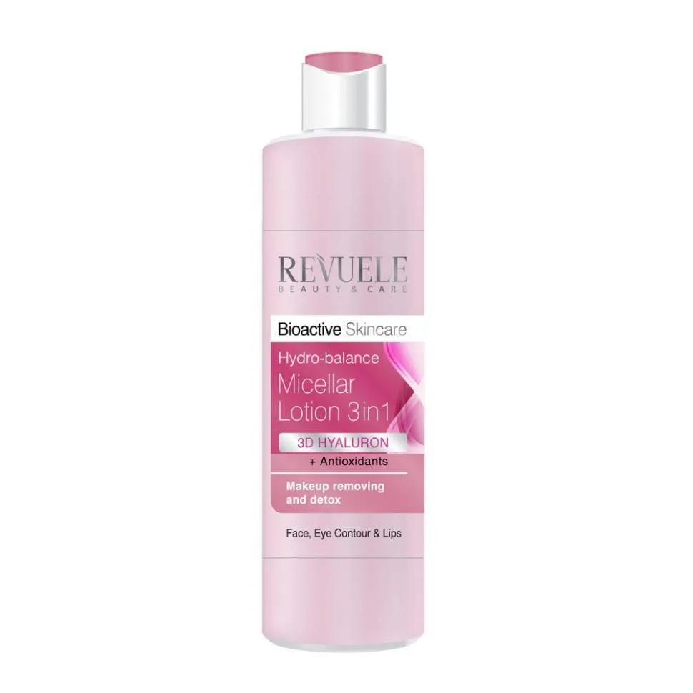 Revuele Bioactive Skincare лосьон для демакияжа мицеллярный гидро-баланс 3в1, 200мл