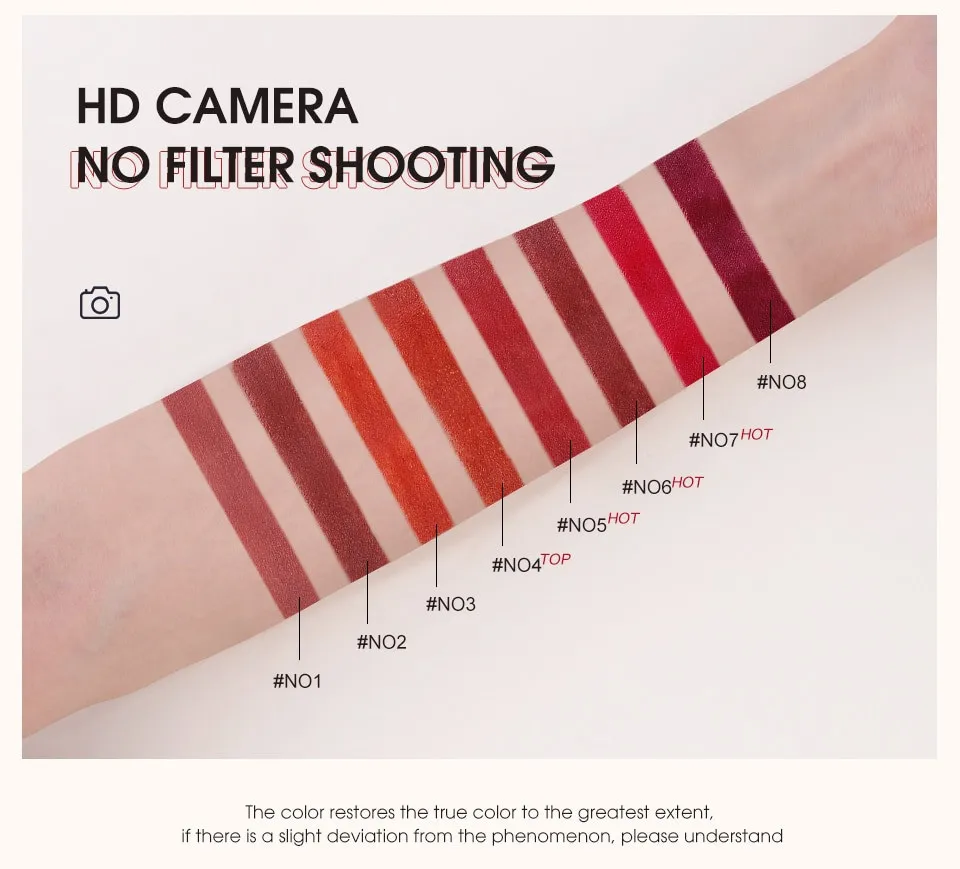 Матовая губная помада O.TWO.O арт. SC016 №4 (Warm Brown Red) 0.95 g.