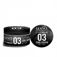 GLANCE Professional Гель для укладки волос Cool Silver WET LOOK №03 - 300 ml