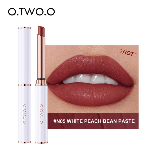 Матовая губная помада O.TWO.O арт. SC016 №5 (White Peach Bean Paste)