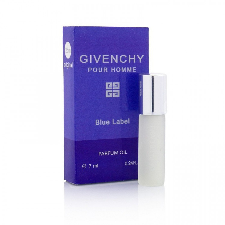 Масляные духи с феромонами Givenchy Pour Homme Blue Label 7 ml