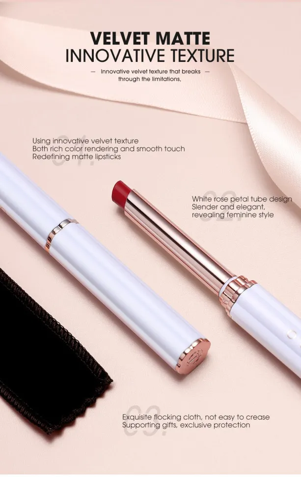 Матовая губная помада O.TWO.O арт. SC016 №1 (Butter Almonds)