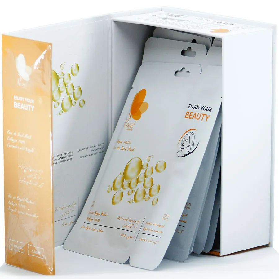 Маски для лица Rosel Cosmetics Face Mask Collagen 100%