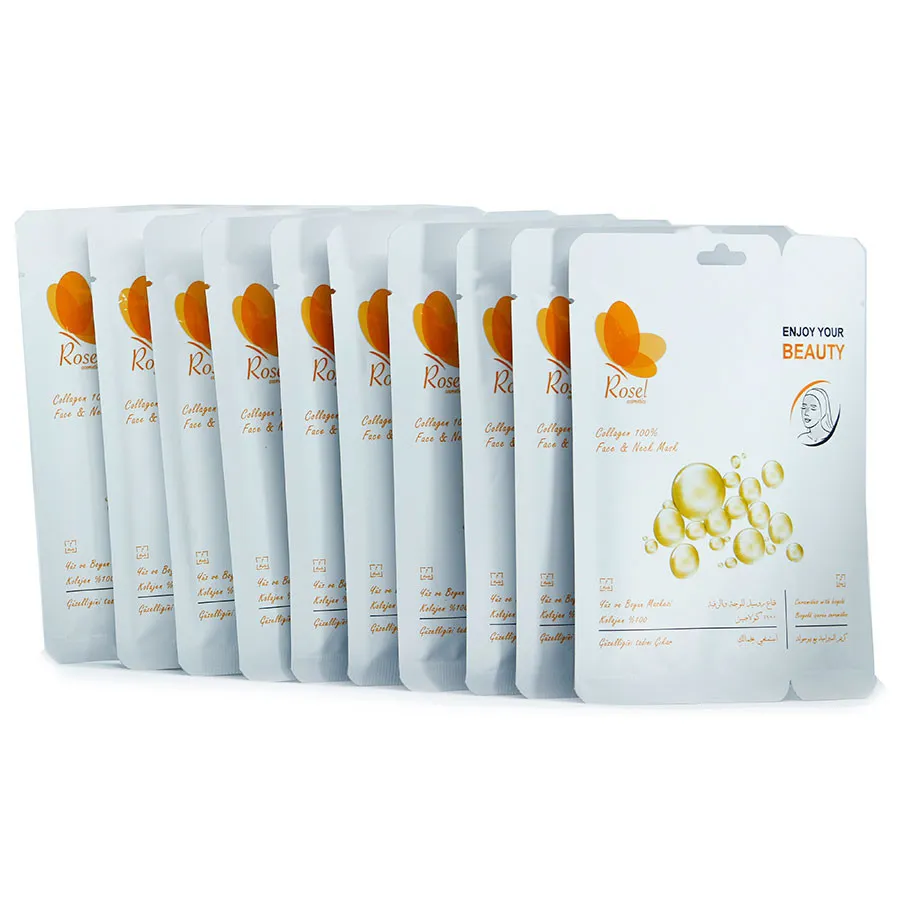 Маски для лица Rosel Cosmetics Face Mask Collagen 100%