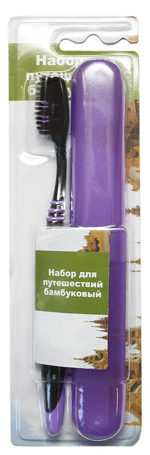 Набор бамбуковый (зубная щетка и чехол)