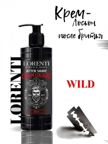 LORENTI КРЕМ-ЛОСЬОН после бритья WILD, 400 мл