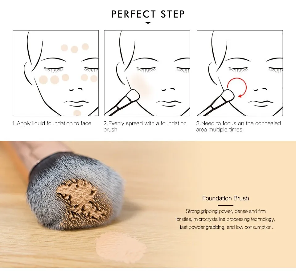 Кисть для макияжа O.TWO.O Contour - Powder Brush  (арт. B113-10)